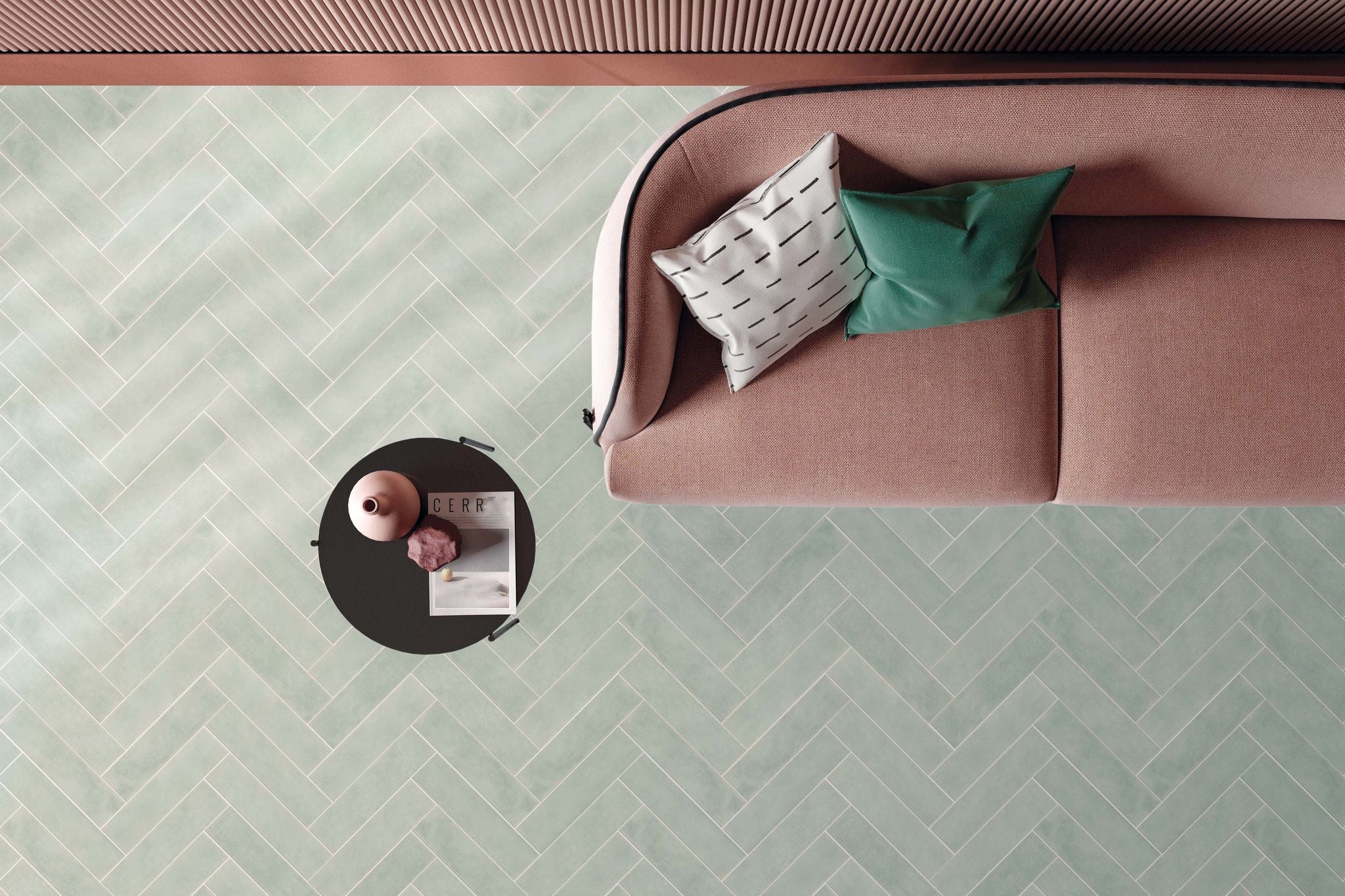 FLOOR: Leaf Rectangular Porcelain Field Tile (3.6"x14.5" | semi-matte)