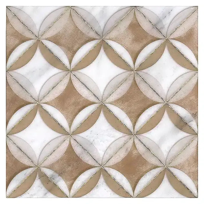 Samarah Summer Carrara Blanco Deco Tile (12x12)