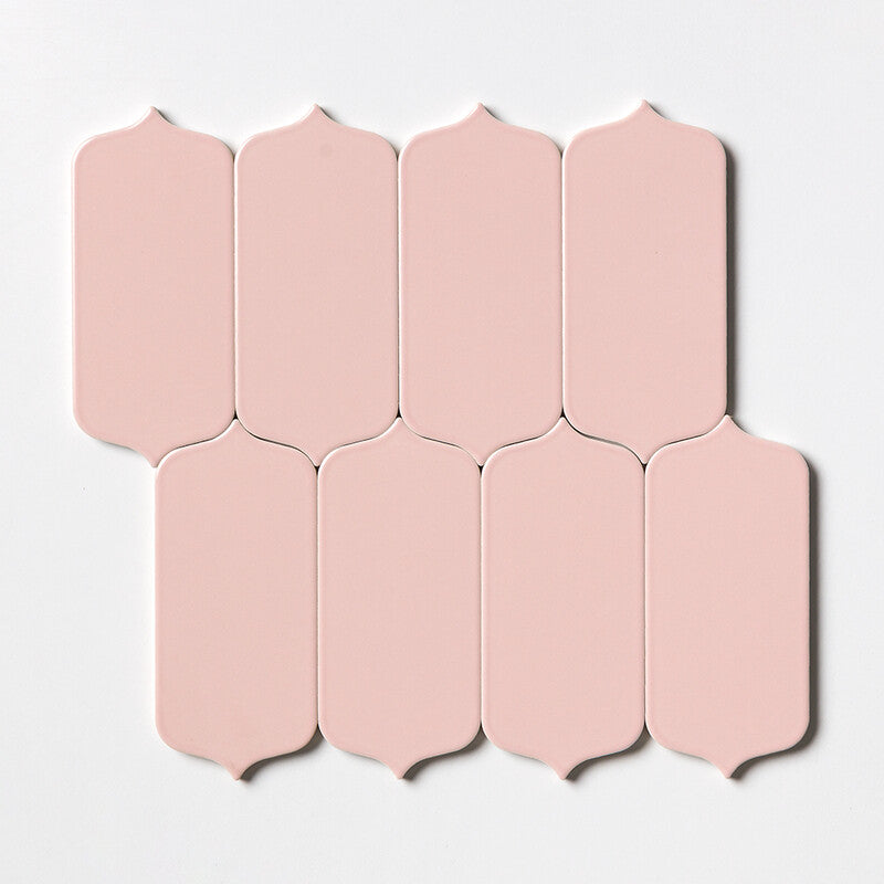 STATUS CERAMIC: Rosie Tear Field Field Tile (glossy | 3"x8"x5/8" | beveled)