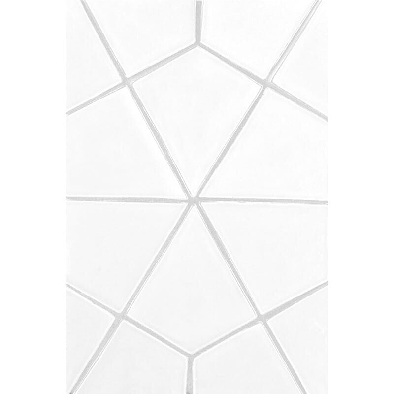 STATUS CERAMIC: Satin Cotton Diamante Field Tile (matte | 6"x6"x3/8" | beveled)
