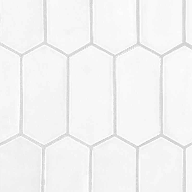 STATUS CERAMIC: Satin Cotton Picket Field Tile (matte | 3"x6"x3/8" | beveled)