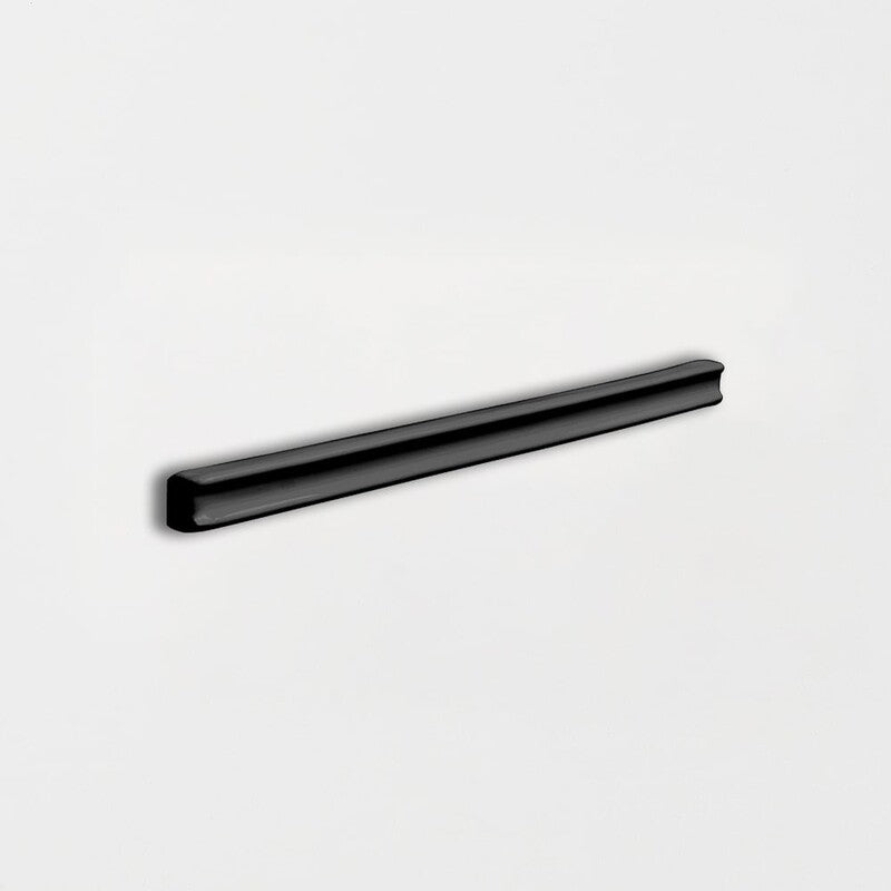 STATUS CERAMIC: Black Ceramic Pencil Liner (glossy | 5/8"x6"x3/8" | beveled)