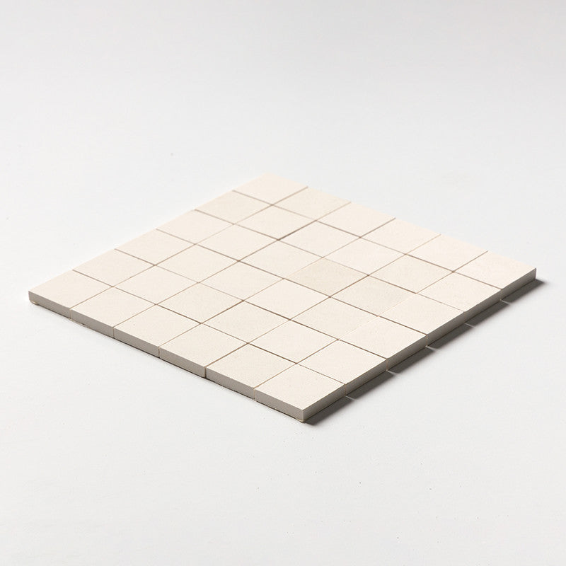 CHAMPAGNE: 2X2 Straight Stack Mosaic (honed | 12"x12"x3/8" | straight cut)
