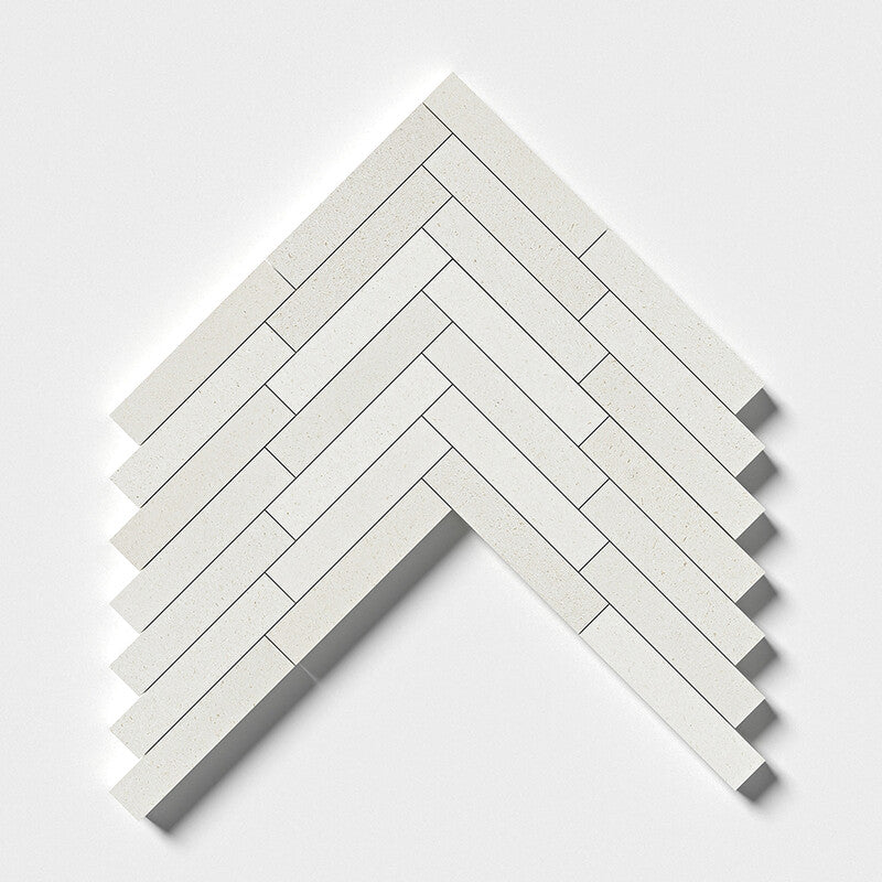 STUDIO : Large Herringbone Mosaic (honed | 9"x12"x7/8" | straight cut)