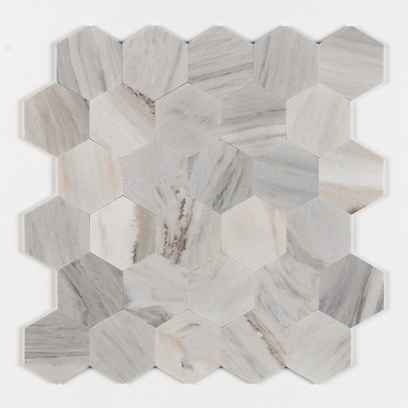 DIMENTIONS : Hexagon Field Tile (honed | 5"x5"x25/32" | straight cut)