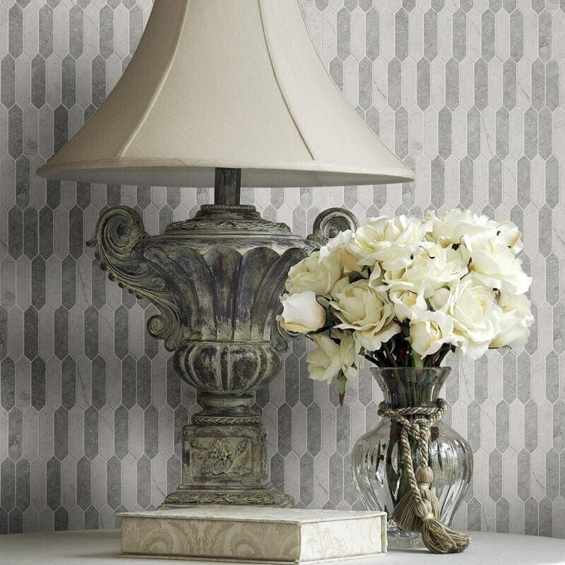 DIMENTIONS : Britannia Dark Baby Picket Mosaic (honed | 11"x13"x3/16" | straight cut)
