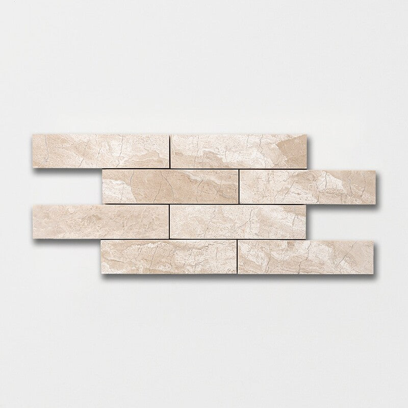 LONG SUBWAY: Diana Royal Rectangle Field Tile (polished | 2"x8"x1/2" | straight cut)