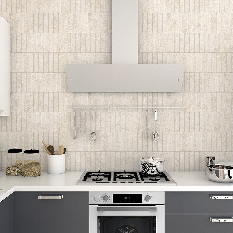 LONG SUBWAY: Diana Royal Rectangle Field Tile (leather | 2"x8"x1/2" | straight cut)