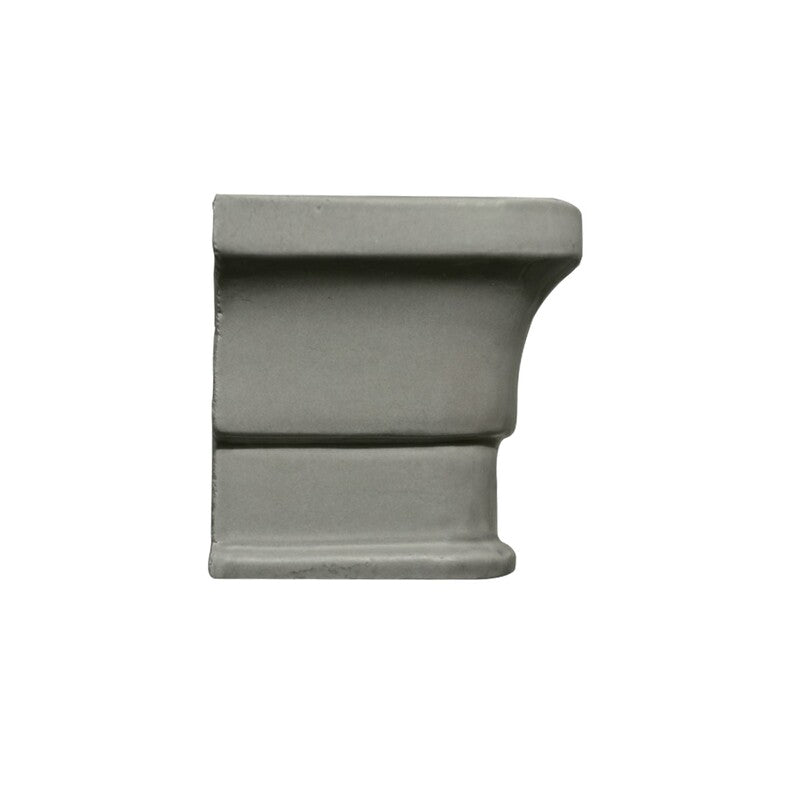 BREATHE MORESQUE: Ambrosia Ceramic Rail Molding Corner (glossy | 2"x2"x3/8" | round)