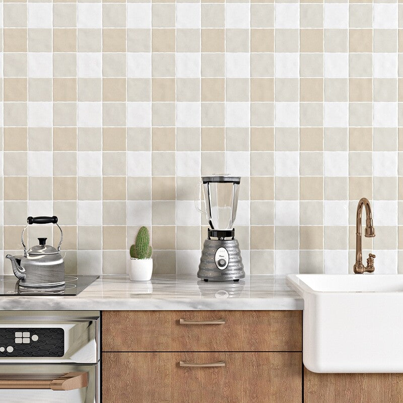 KASBAH: Butter Square Field Tile (glossy | 4"x4"x3/8")