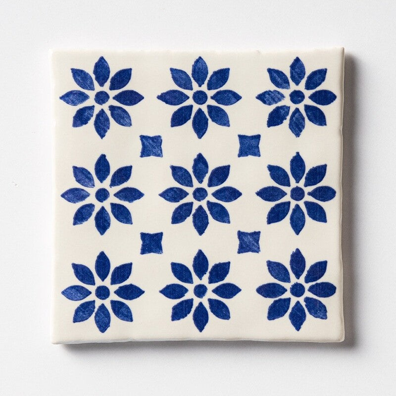 CHEZ MONET CERAMIC: Calais Square Field Tile (glossy | 6"x6"x3/8" | straight cut)