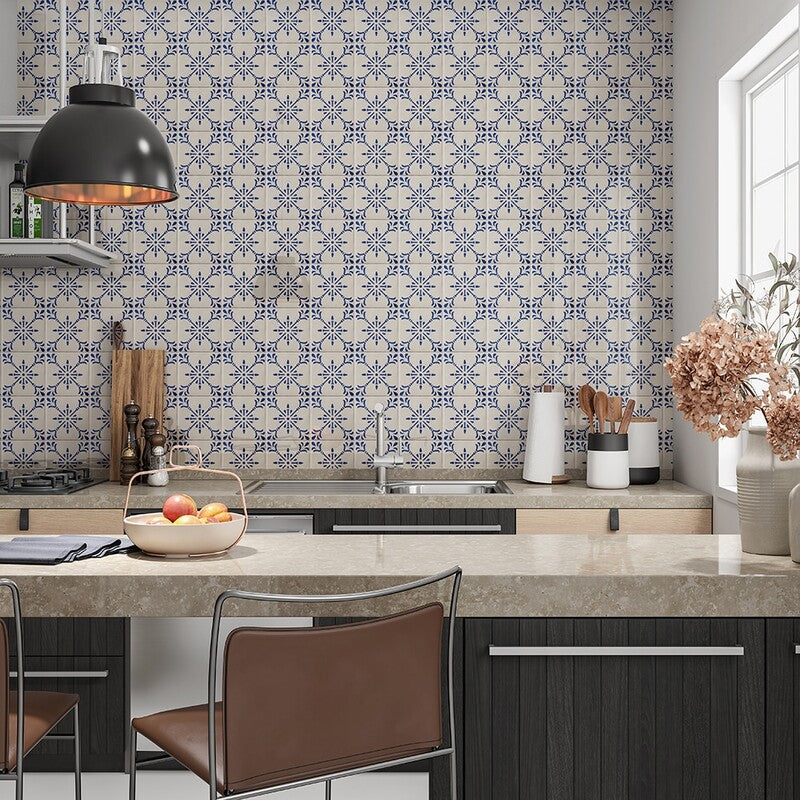 CHEZ MONET CERAMIC: Auvergne Square Field Tile (glossy | 6"x6"x3/8" | straight cut)