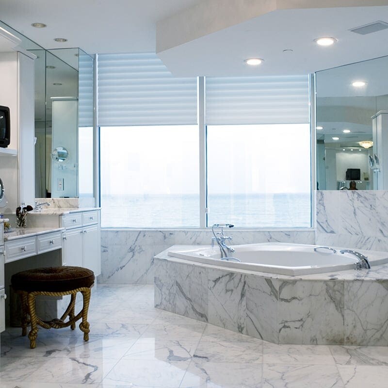 STATUARIETTO : Square Field Tile (polished | 18"x18"x3/8" | straight cut)