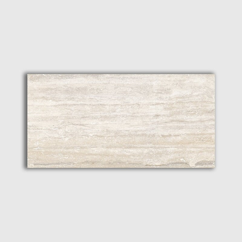 TREVI PORCELAIN: Bianco Al Contro Rectangle Field Tile (matte | 12"x24"x25/64" | straight cut)