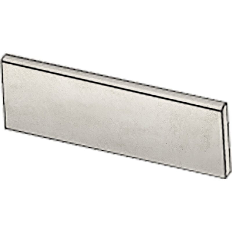 RUNWAY PORCELAIN: Blanc Concrete Porcelain Sbn Single Long Bullnose (honed | 4"x24"x5/16" | straight cut)