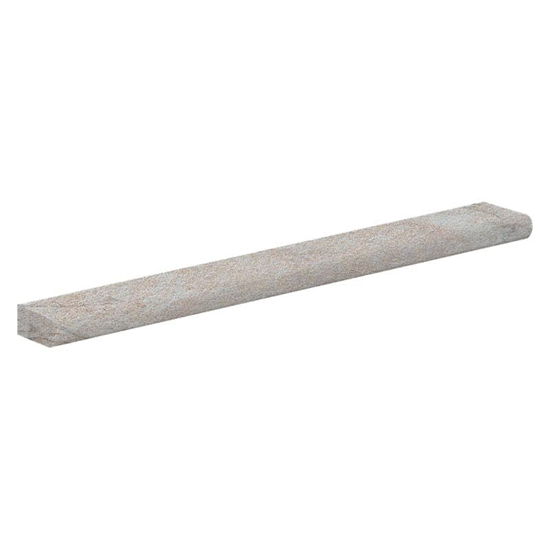 WATERFALL PORCELAIN: Ivory Flow Stone Porcelain Sbn Single Long Bullnose (natural | 4"x24"x3/8" | rectified)