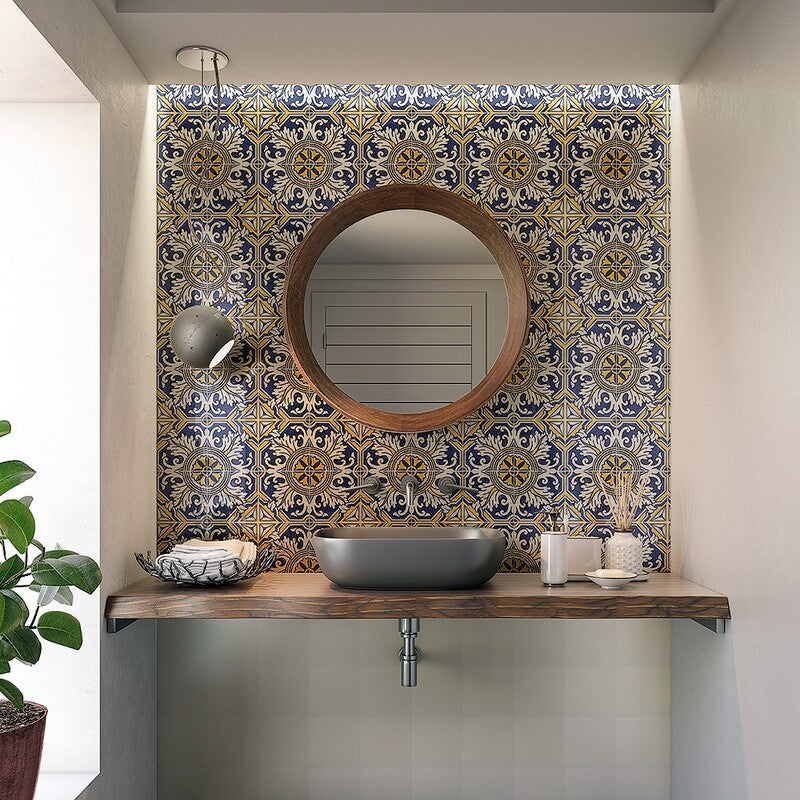 MIRADOURO CLASSIC: Blanc Square Field Tile (glazed | 5"x5"x7/8" | beveled)