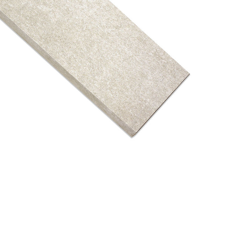 PIEDRA NORGE: Taupe Slate Porcelain Battiscopa Baseboard (natural | 2"x24"x3/4" | straight cut)