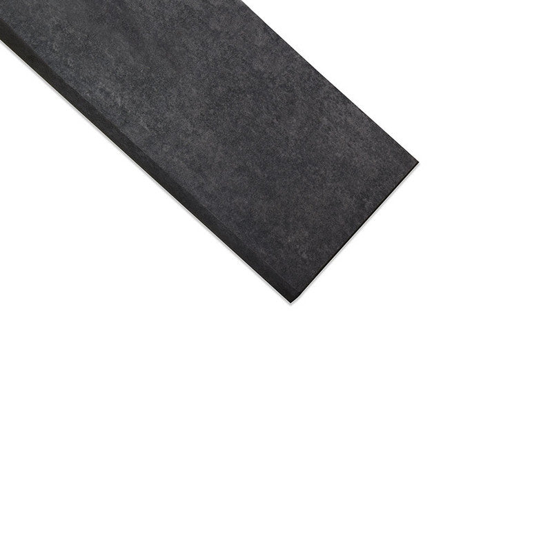 PIEDRA NORGE: Black Slate Porcelain Battiscopa Baseboard (natural | 2"x24"x3/4" | straight cut)