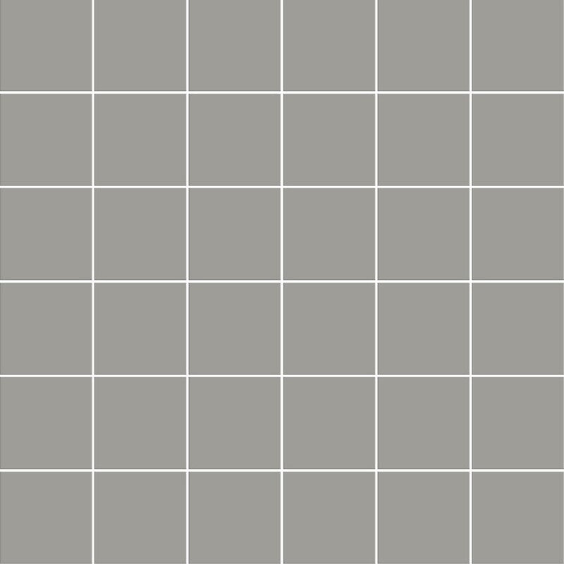 METRO WALL CERAMIC: Dark Gray 2X2 Straight Stack Mosaic (matte | 12"x12"x15/64" | straight cut)