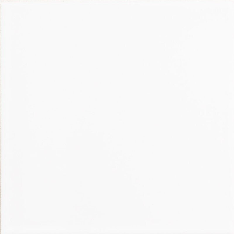 SISTER PARISH: White Square Field Tile (glossy | 6"x6"x3/8" | straight cut)