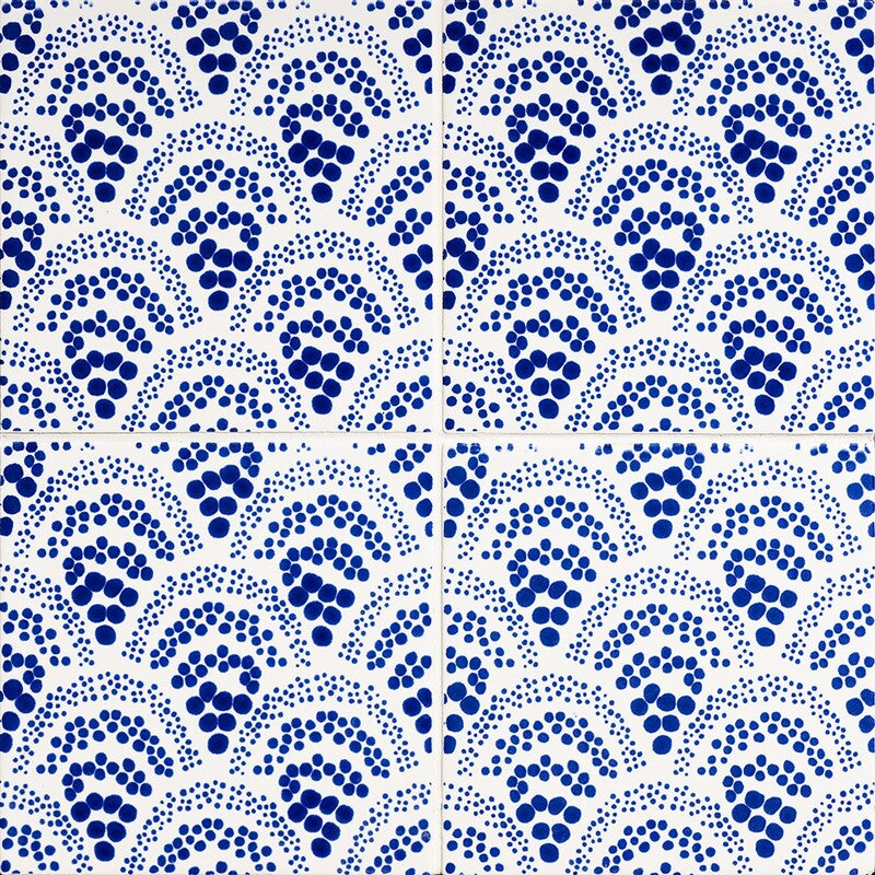 SISTER PARISH: Pure , Iris Chou Chou Field Deco Tile (matte | 6"x6"x3/8" | straight cut)