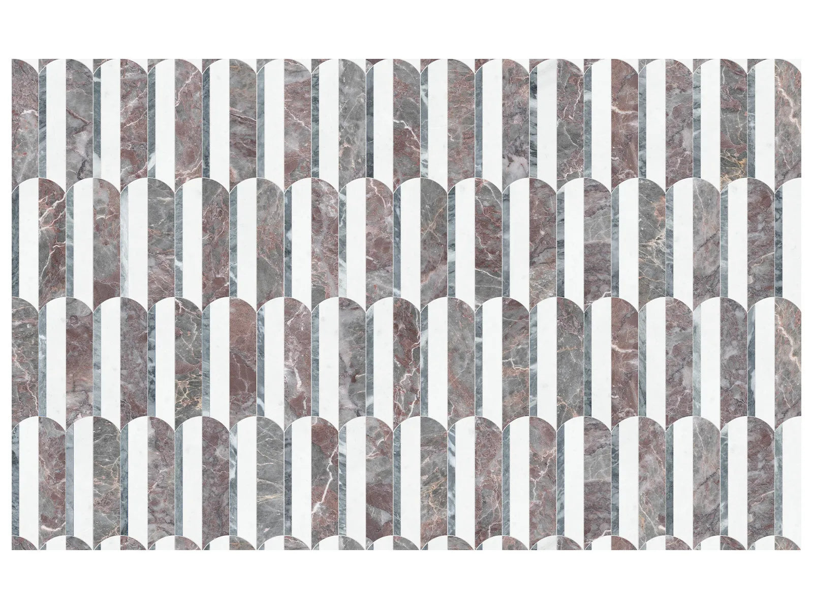 UTOPIO: Hydros Blush Mosaic (11¹⁵⁄₁₆"X10½"X⅜" | Honed)