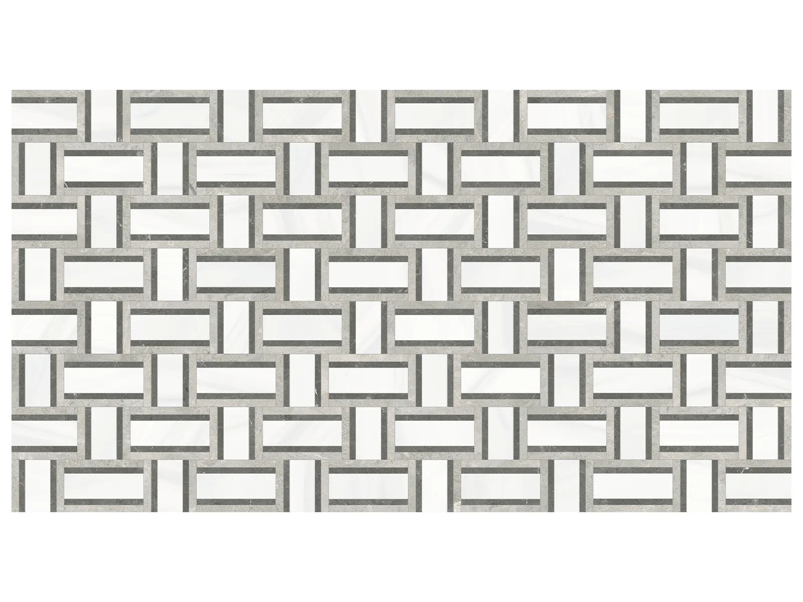 UTOPIO: Cesto Mist Mosaic (14¾"X11¹³⁄₁₆"X⅜" | Honed)