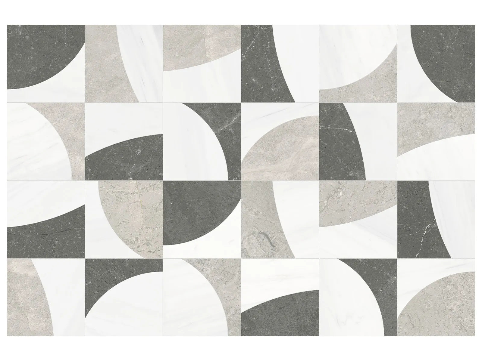 UTOPIO: Eclypse Mist Mosaic (24¹⁄₁₆"X24¹⁄₁₆"X⅜" | Honed)