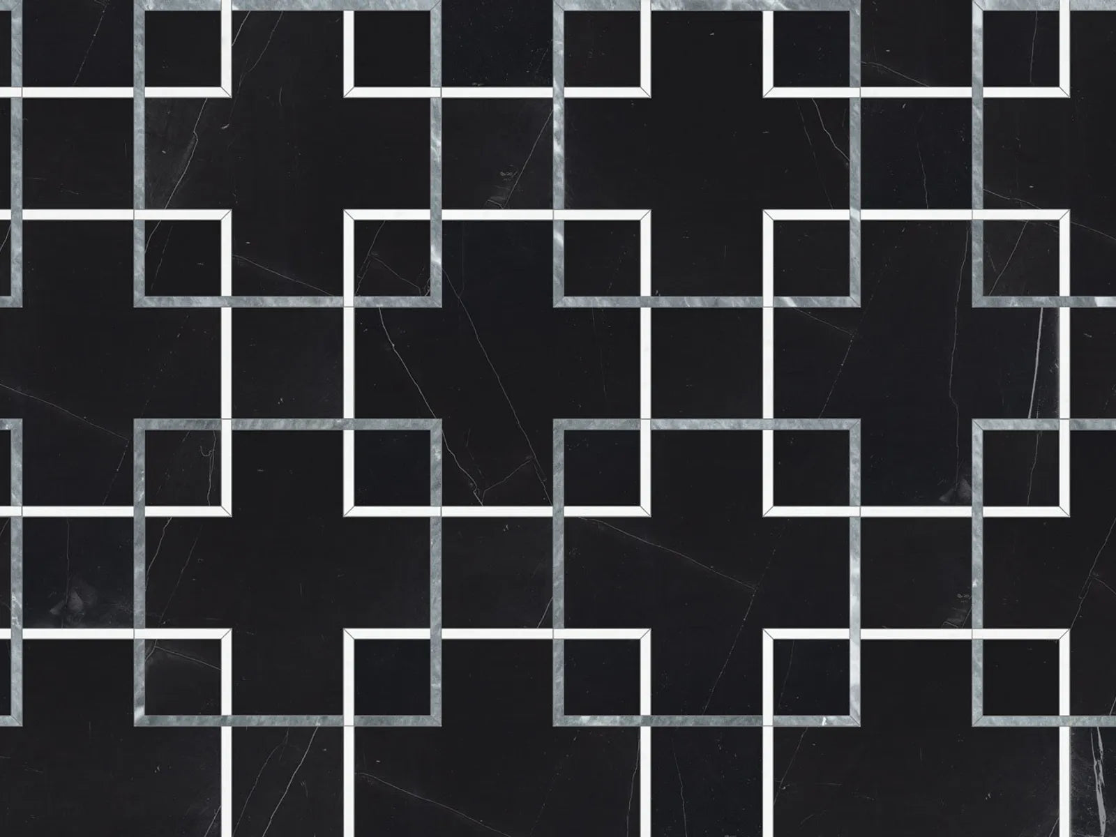 UTOPIO: Schema Monochromo Mosaic (10¾"X10¾"X⅜" | Polished)