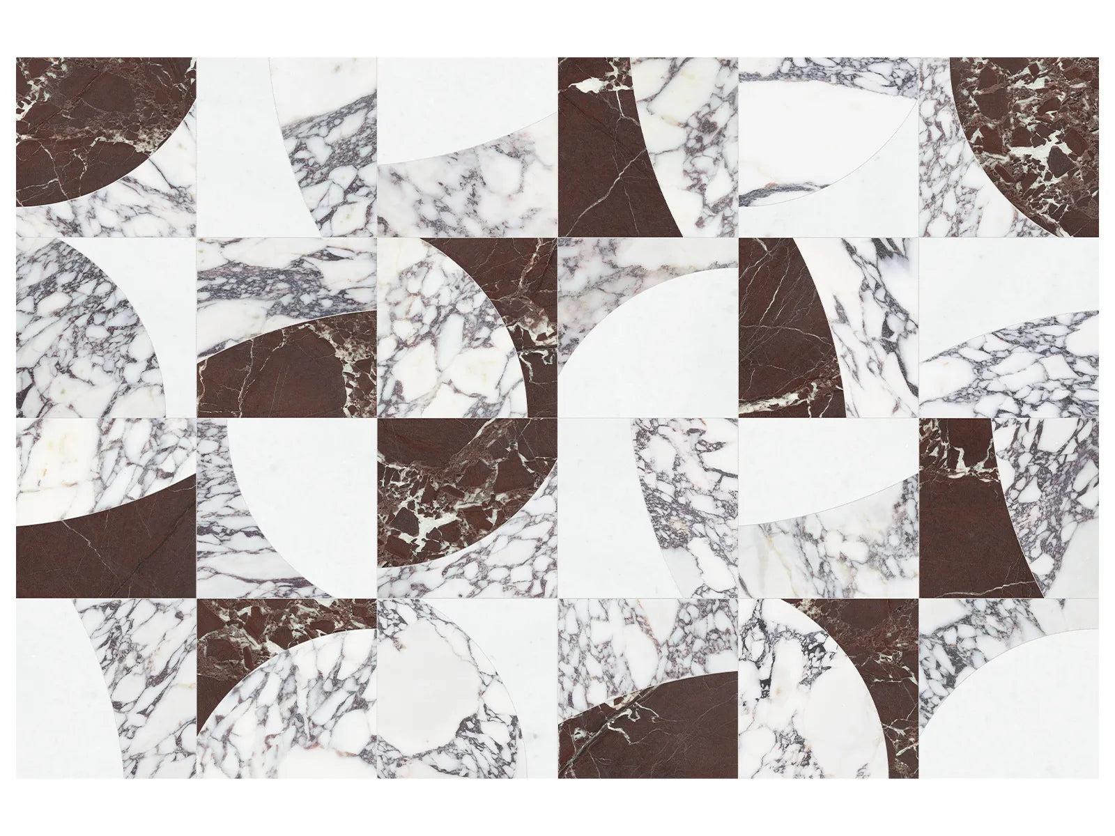 UTOPIO: Eclypse Orchid Mosaic (24¹⁄₁₆"X24¹⁄₁₆"X⅜" | Honed)