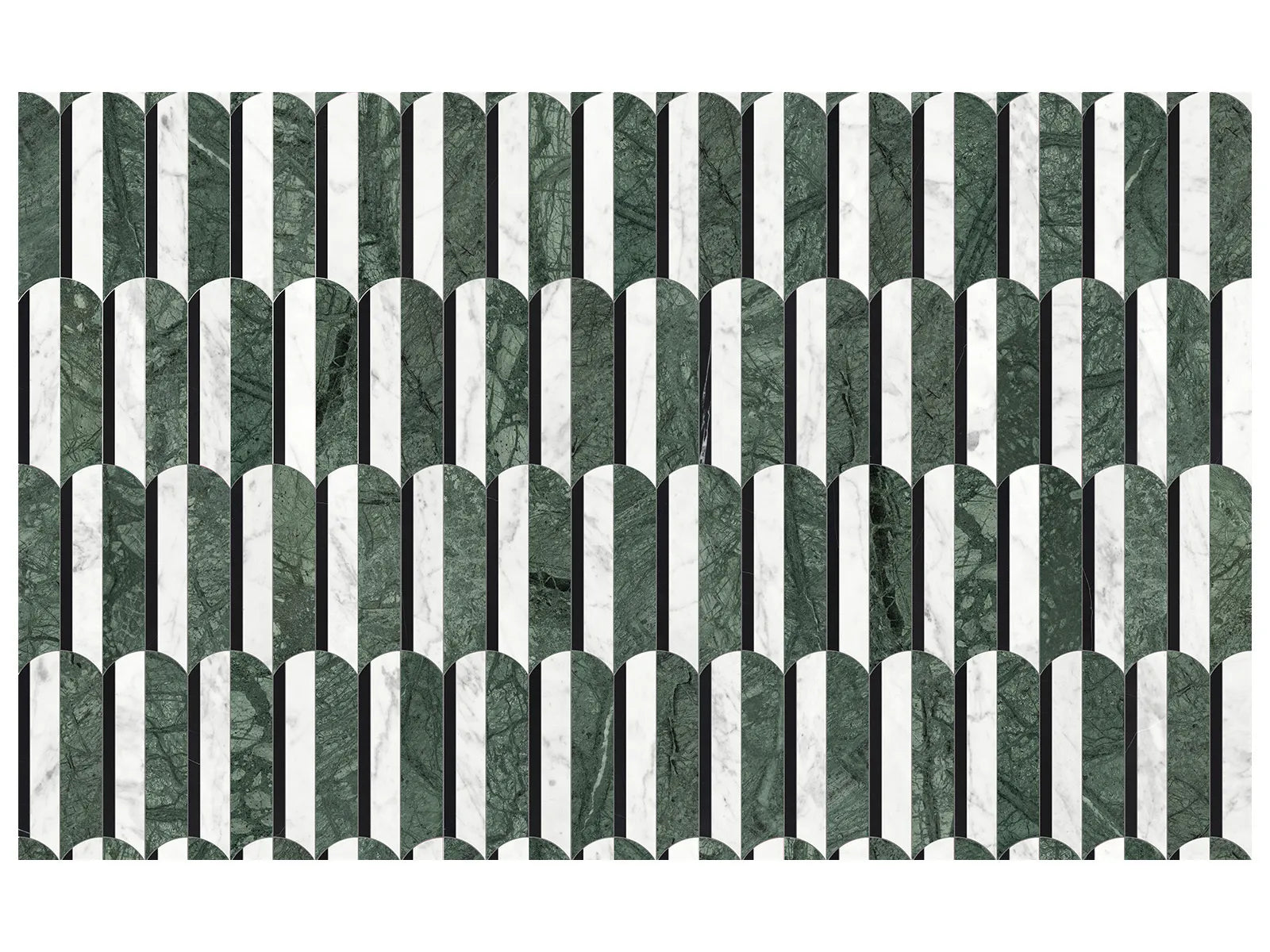 UTOPIO: Hydros Pine Mosaic (11¹⁵⁄₁₆"X10½"X⅜" | Polished)