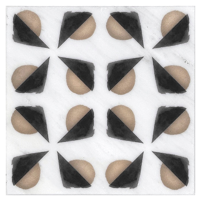 beau black beige carrara blanco natural marble deco tile 12x12 surface group stone impressions