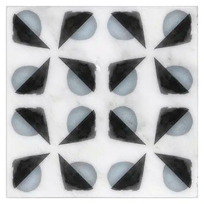 beau black blue carrara blanco natural marble deco tile 12x12 surface group stone impressions