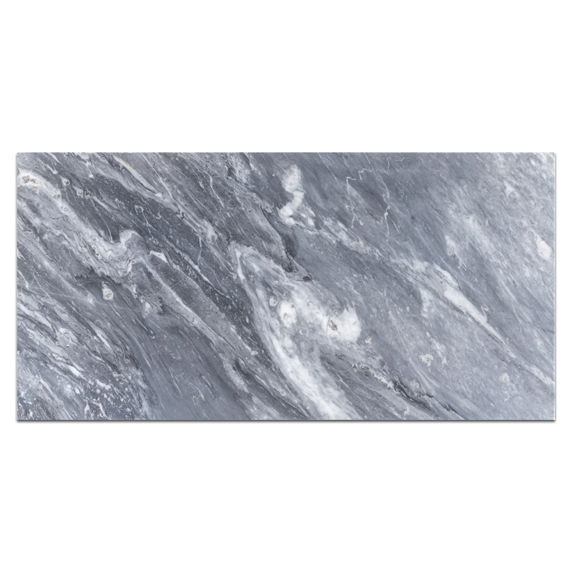 Elon Bardiglio Nuvolato Marble Rectangle Field Tile 12x24x0.375 Honed - Surface Group International