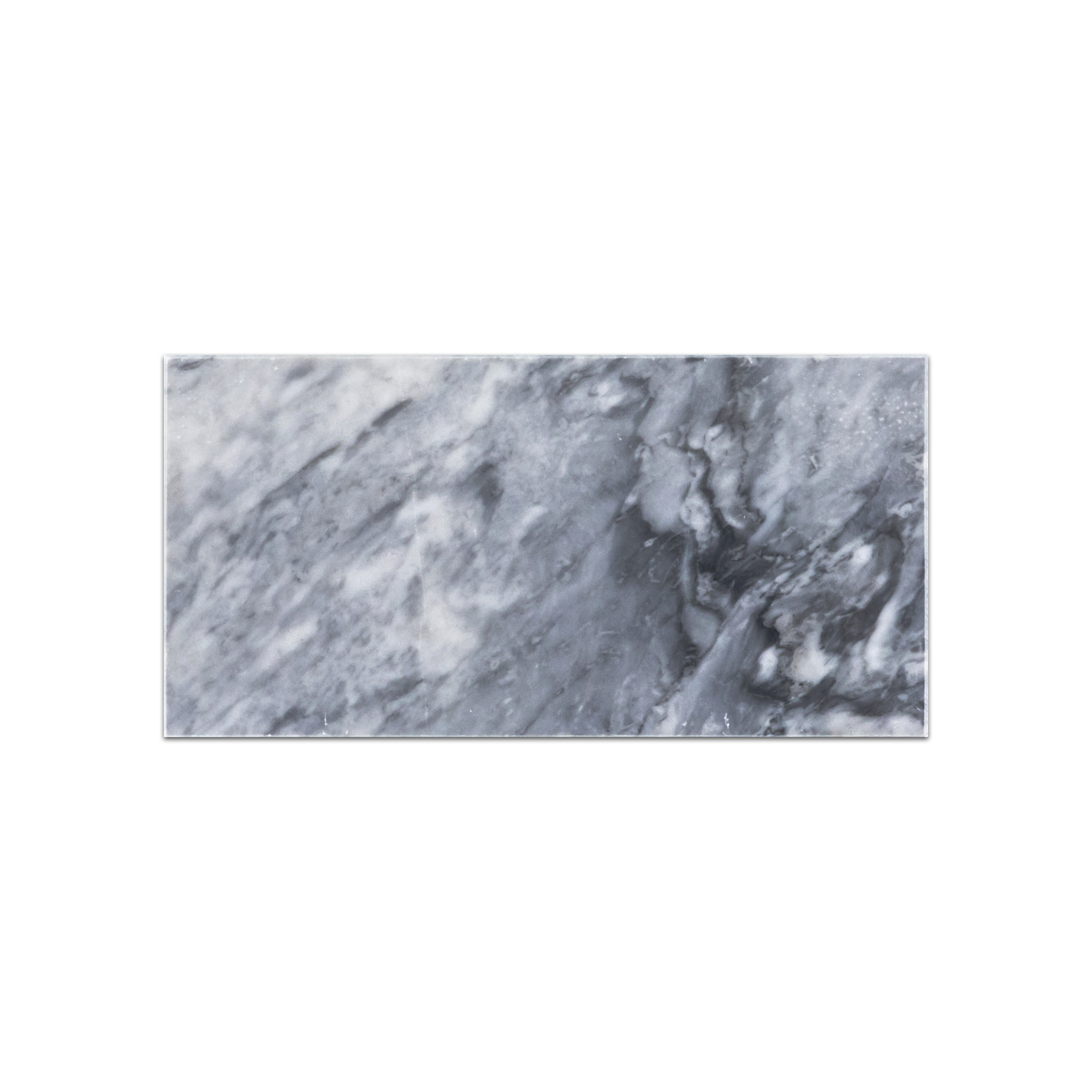 Elon Bardiglio Nuvolato Marble Rectangle Field Tile 4x8x0.375 Polished - Surface Group International