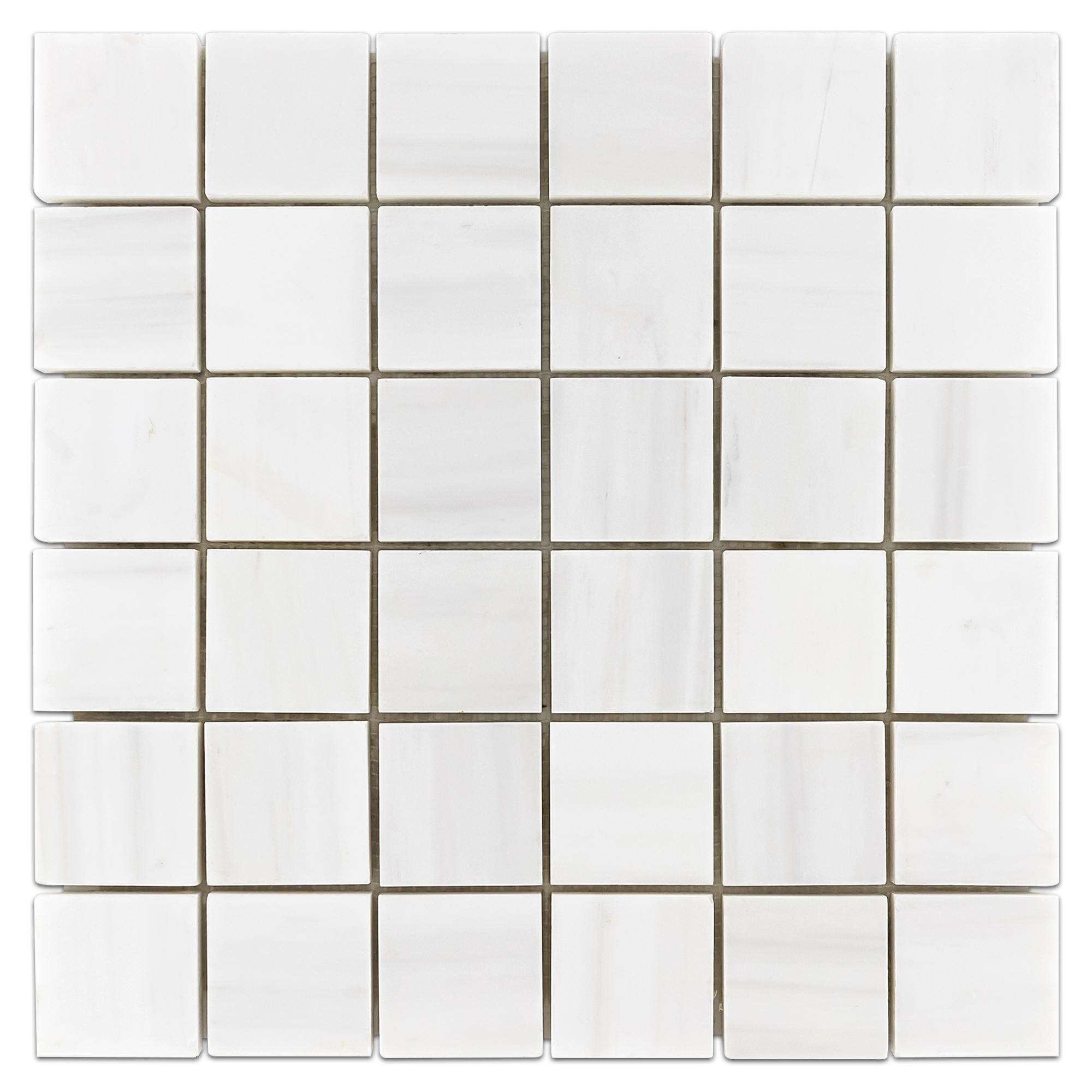 Elon Dolomite Marble 2x2 Straight Stack Field Mosaic 12x12x0.375 Honed Tile - Surface Group International