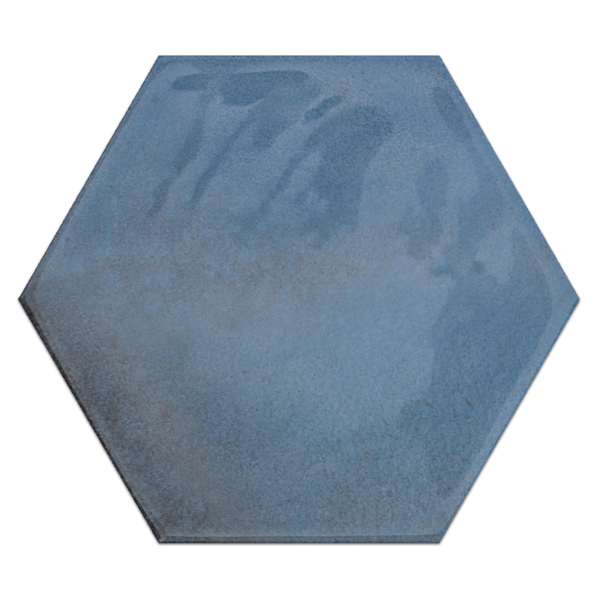 Elon Moon Blue Ceramic Hexagon Wall Tile 6.25x7.25x8.5mm Glossy CT310 Surface Group International Product