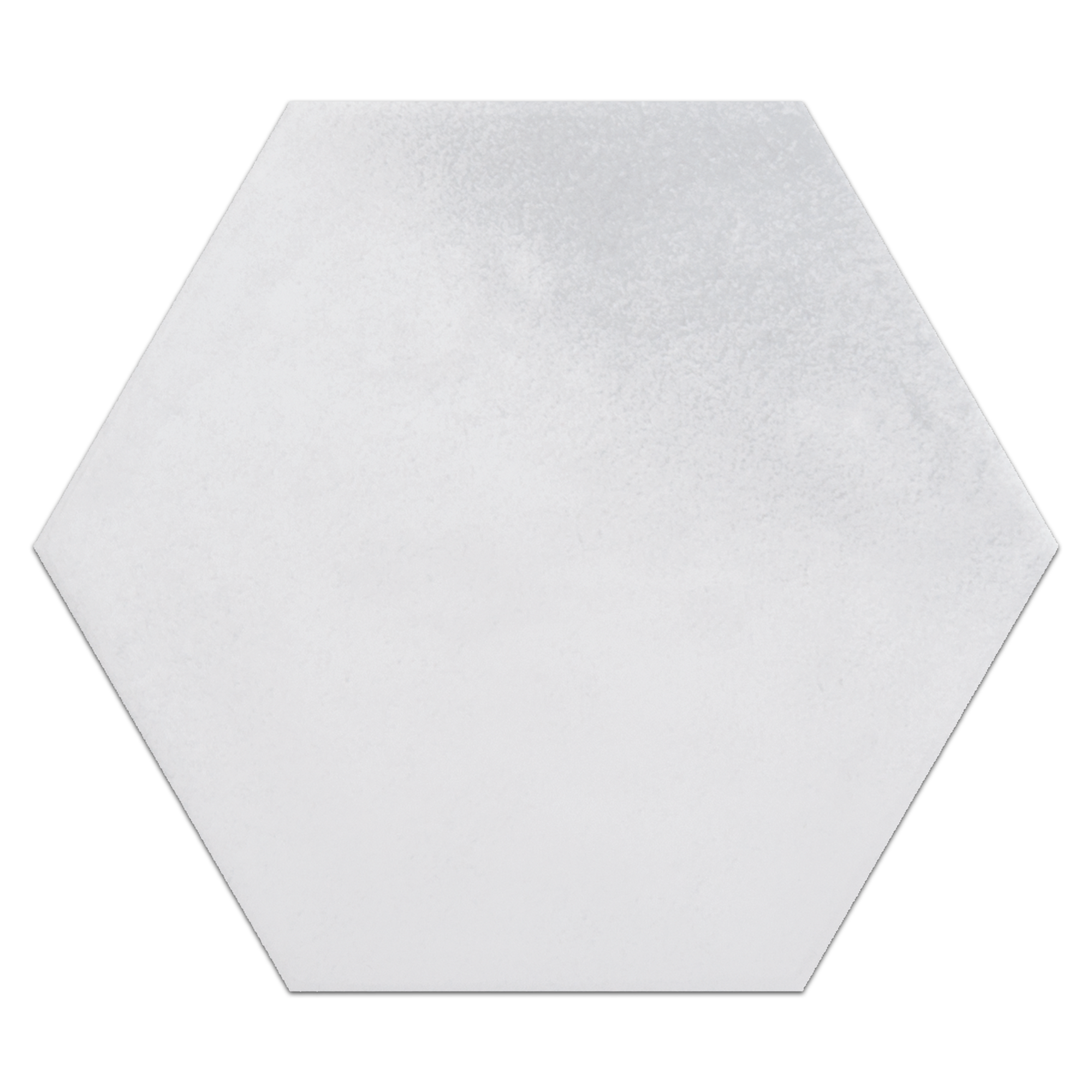 Elon Moon White Ceramic Hexagon Wall Tile 6.25x7.25x8.5mm Glossy CT330 Surface Group International Product