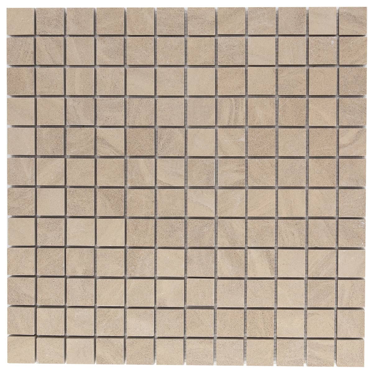 haussmann albi limestone square mosaic tile 1x1 honed