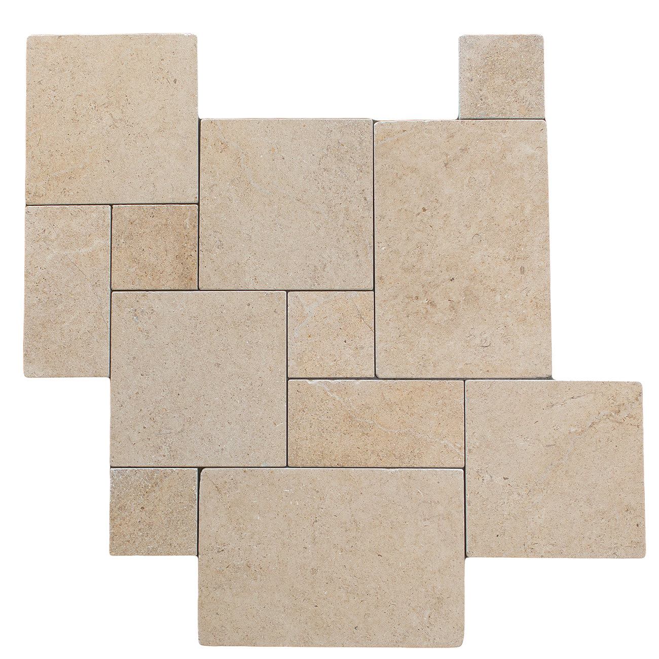 haussmann cecina natural limestone manoir interior pattern tumbled brushed 5_8 inch thick