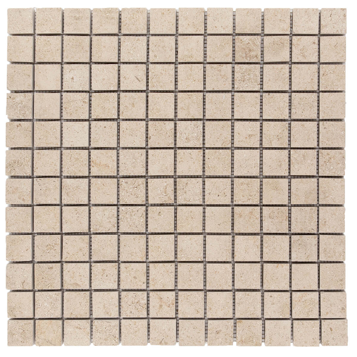 haussmann fonjone gascogne beige limestone square mosaic tile 1x1 honed