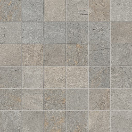 landmark 9mm bluestone full color decors straight stack 2x2 mosaic 12x12x9mm matte rectified porcelain tile distributed by surface group international