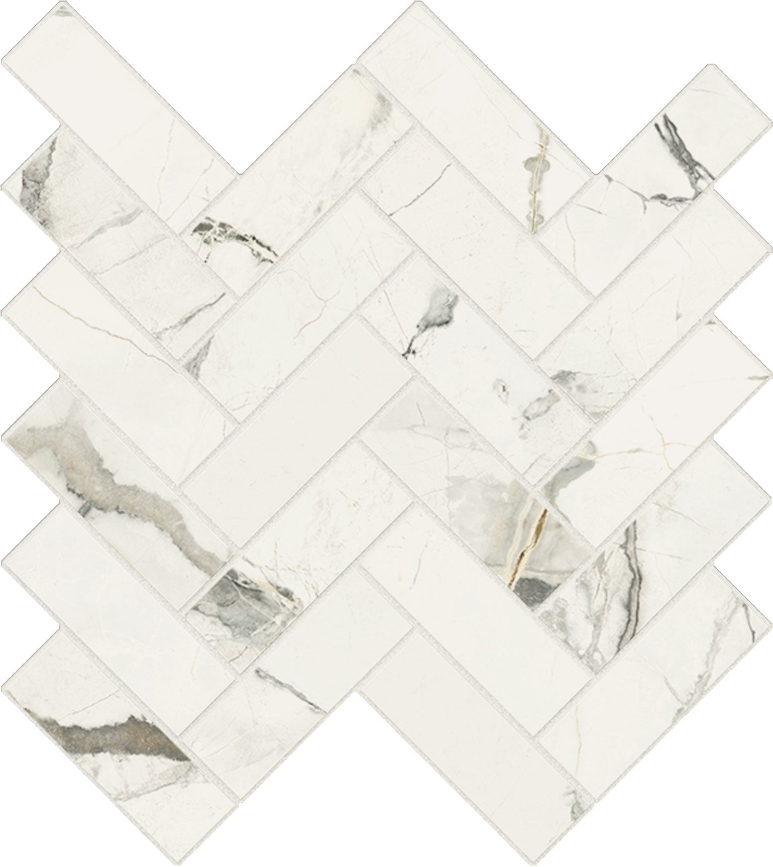 landmark 9mm charme evo cote azure deluxe herringbone mosaic 12x11x9mm matte rectified porcelain tile distributed by surface group international