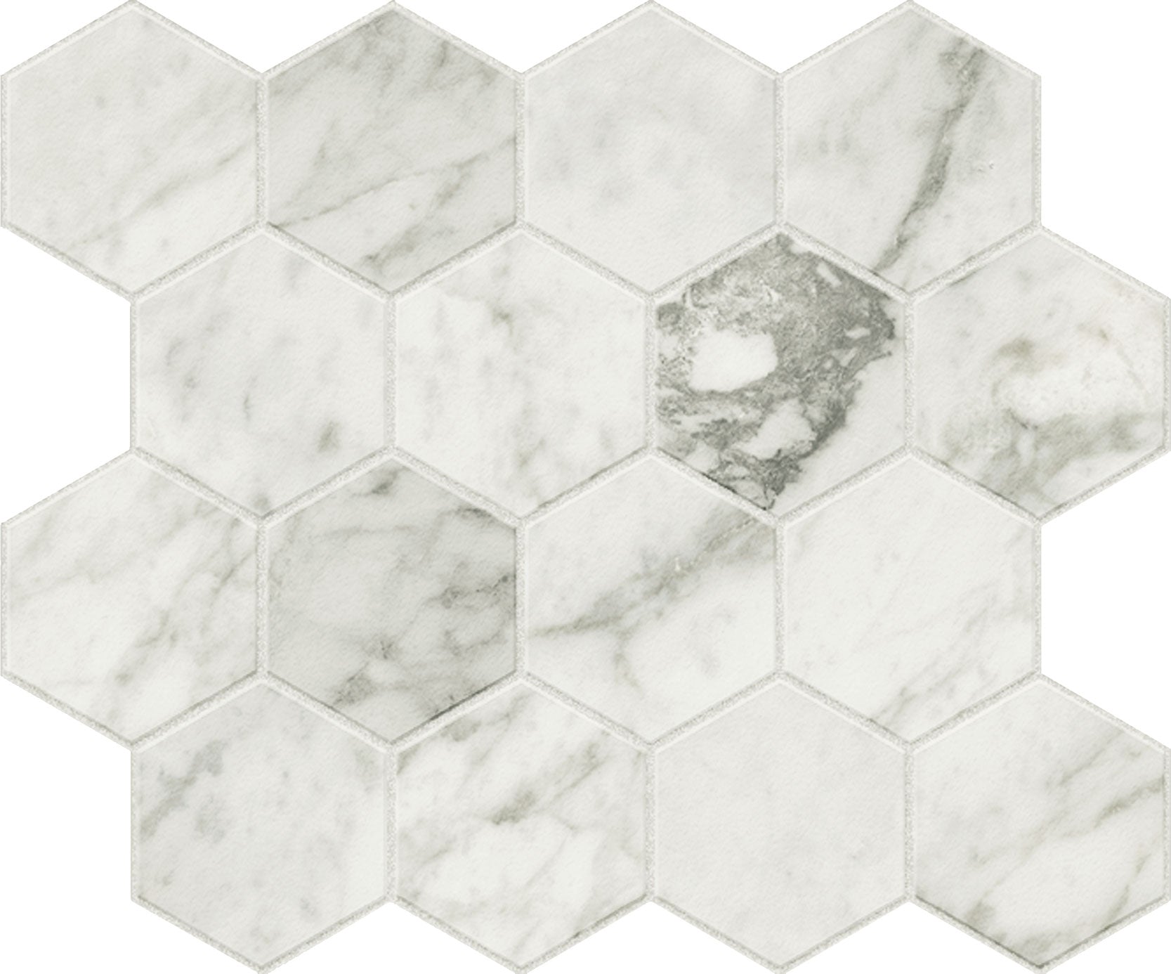 landmark 9mm charme evo renoir plus hexagon mosaic 12x10x9mm matte rectified porcelain tile distributed by surface group international