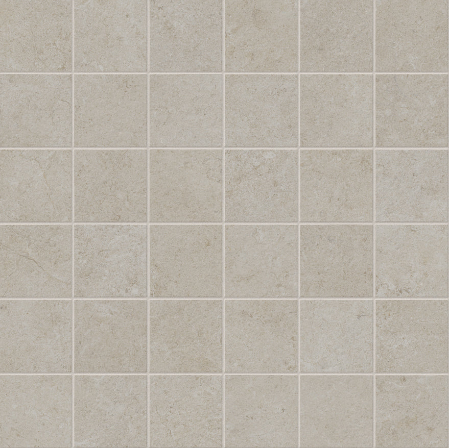 landmark 9mm frame expressive taupe mos a straight stack 2x2 mosaic 12x12x9mm matte rectified porcelain tile distributed by surface group international