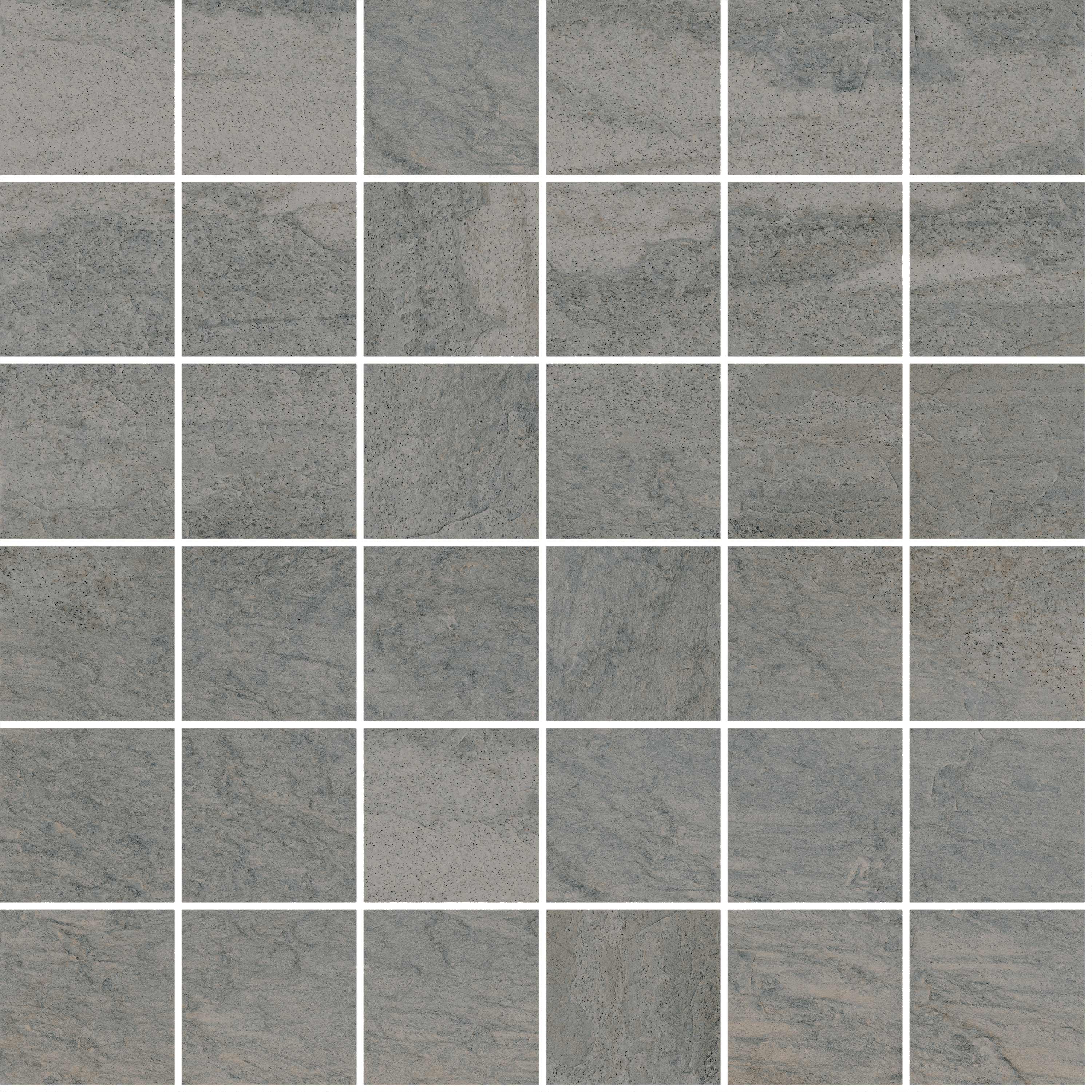 landmark 9mm globe silver quartz straight stack 2x2 mosaic 12x12x9mm matte rectified porcelain tile distributed by surface group international
