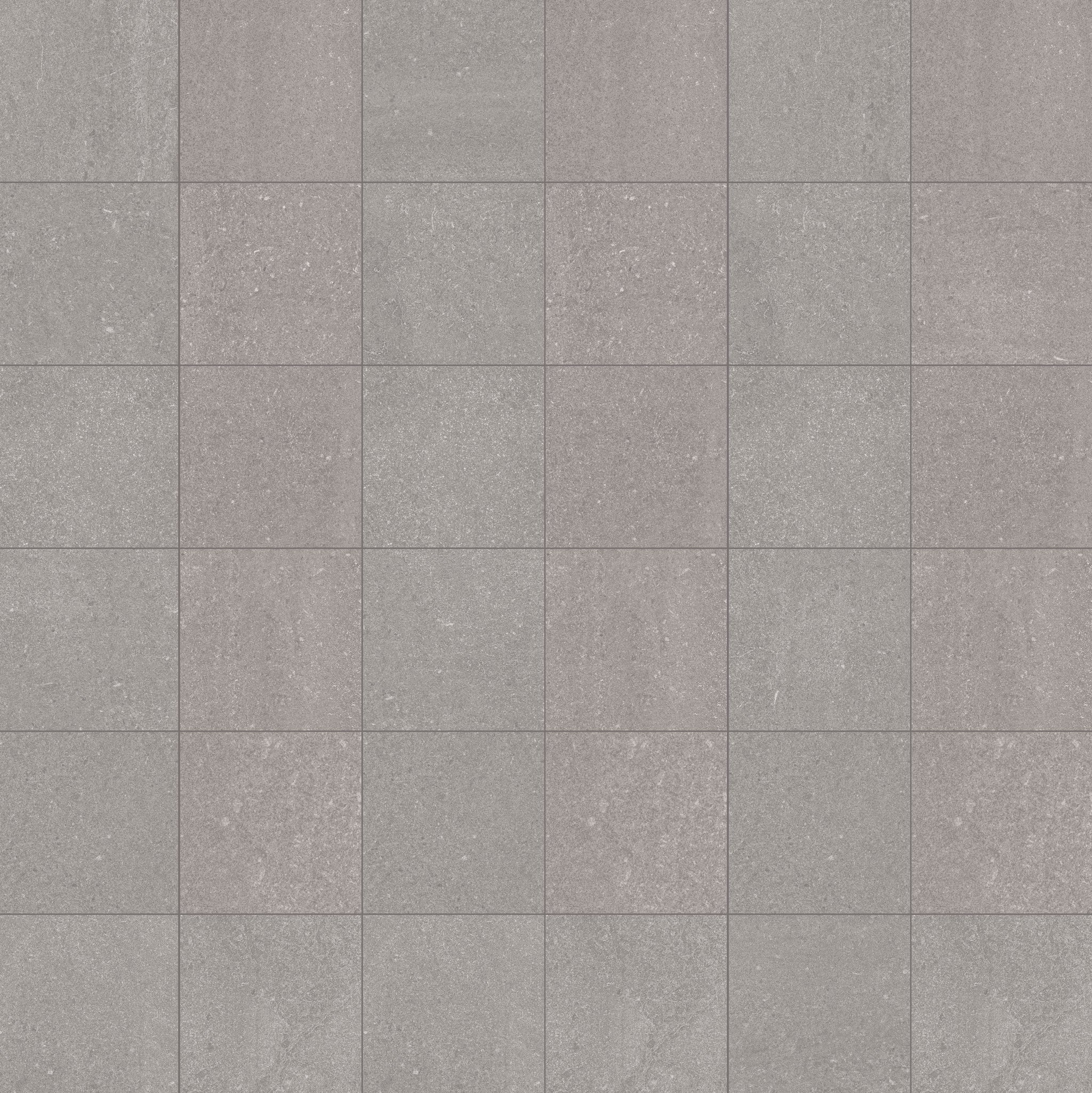 CONTRACT Brooklyn Grey Straight Stack 2X2 Mosaic 12"x12"x8mm