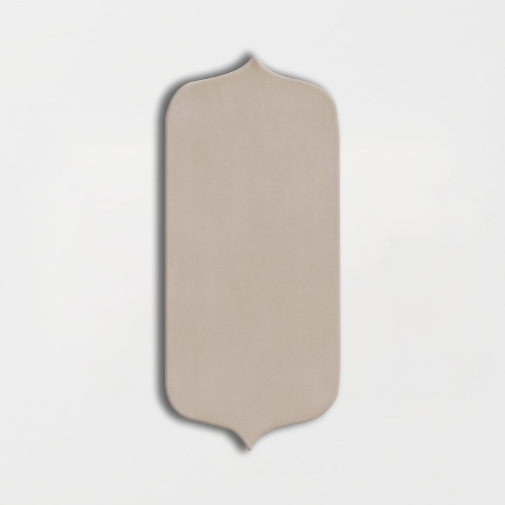 STATUS CERAMIC: Latte Tear Field Tile (3⅝"x8"x⅜" | Glossy)