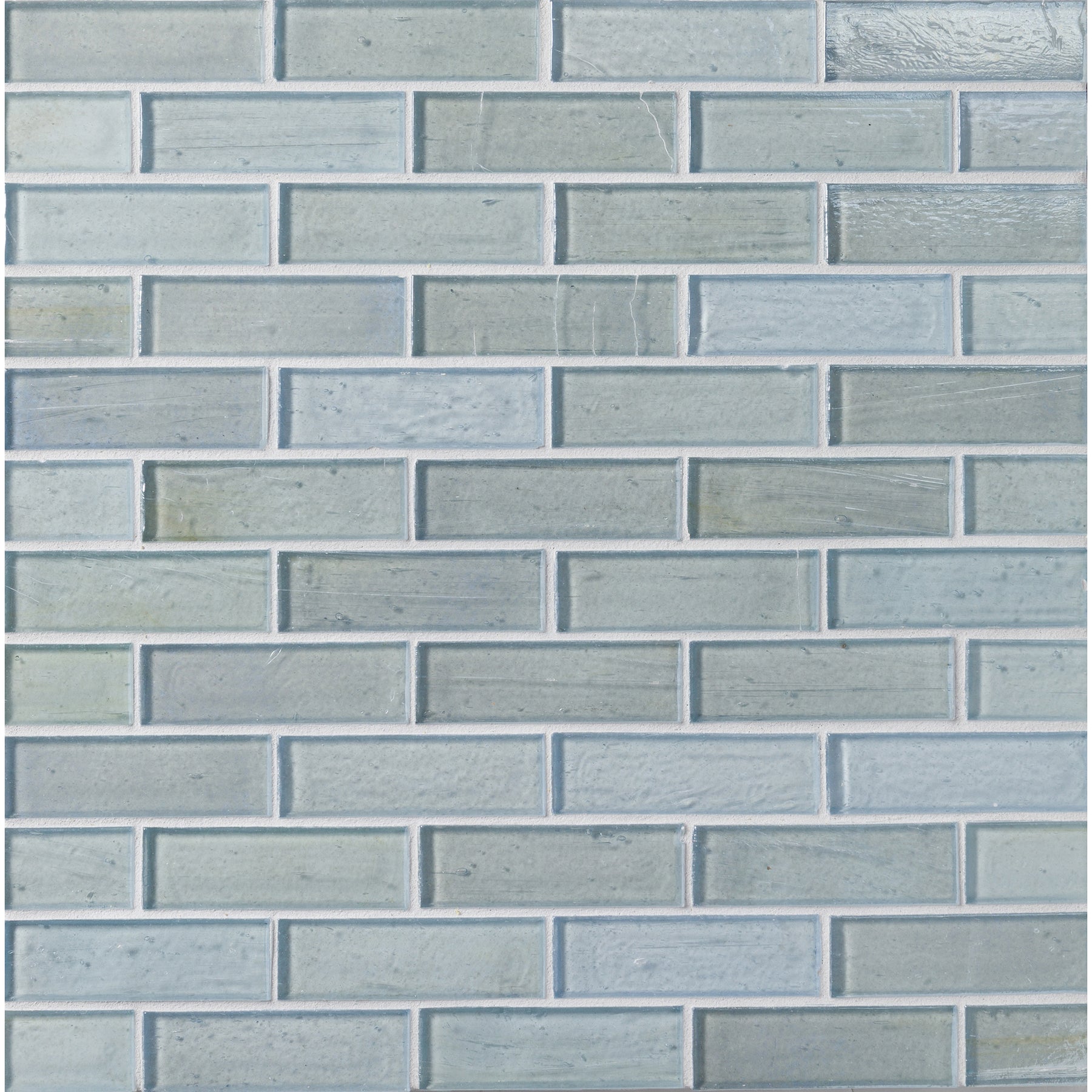 ELEMENTS: H2O 1"x3" Staggered Joint Field Mosaic (9.46"x12.49" | pearl)